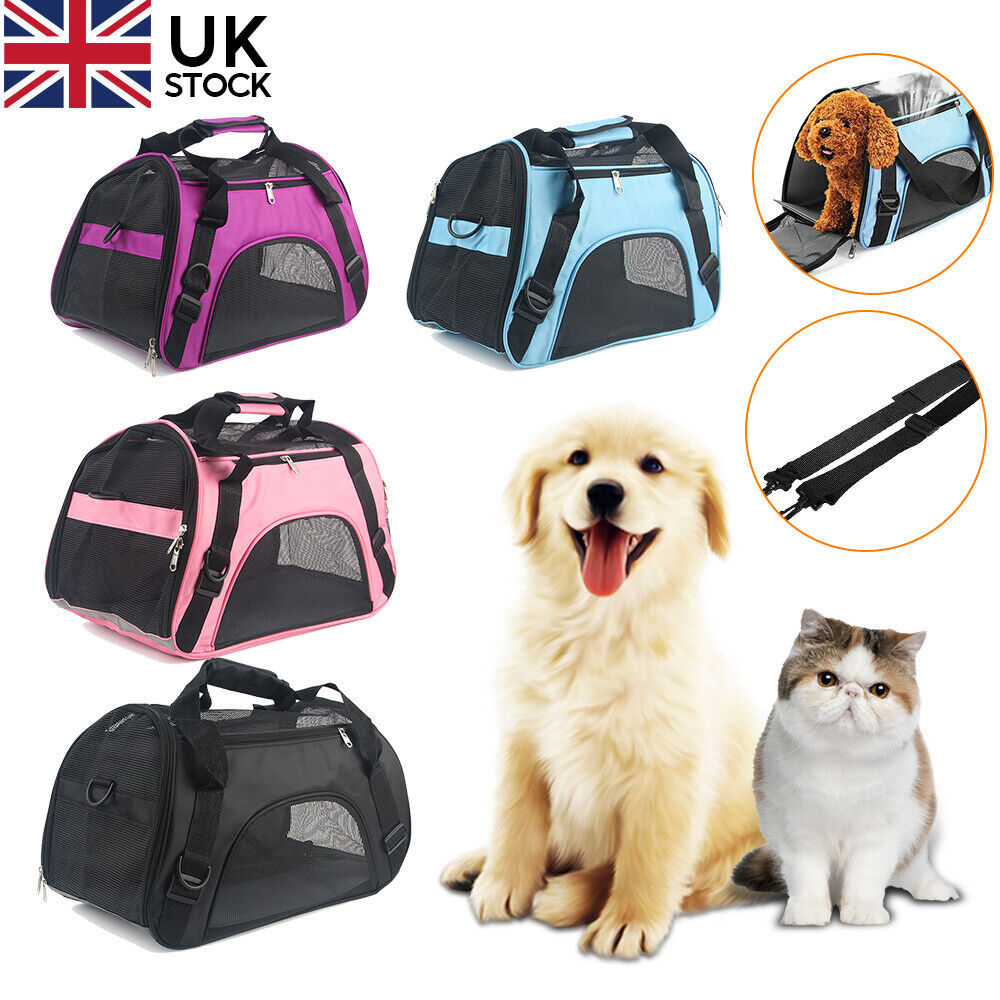 Large Pet Carrier Bag AVC Portable Soft Fabric Fold Dog Cat Puppy Travel Bag